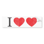 I Love Love Bumper Sticker bumper stickers