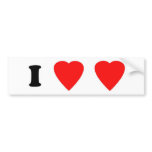 I Love Love Bumper Sticker bumper stickers