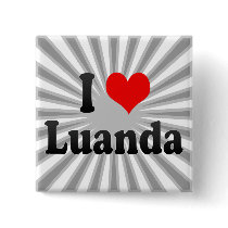 I Love Luanda, Angola Button
