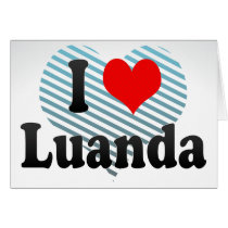 I Love Luanda, Angola Card