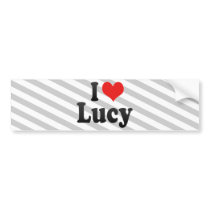 I Love Lucy Bumper Stickers