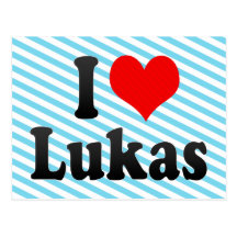 I love Lukas Postcard