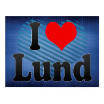 I Love Lund, Sweden. Jag Alskar Lund, Sweden Postcard