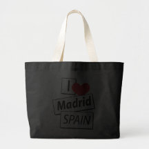 I Love Madrid Spain Bags