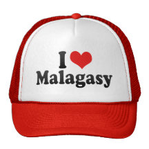 I Love Malagasy Mesh Hat