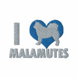 I Love Malamutes Embroidered Shirt embroidered shirts