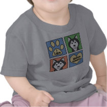 I Love Malamutes Tee Shirts