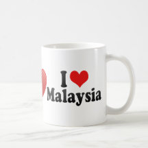 I Love Malaysia Coffee Mugs