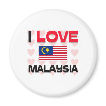 I Love Malaysia magnets