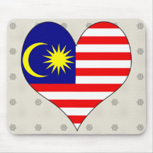 I Love Malaysia Mouse Mats