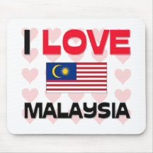 I Love Malaysia Mousemat