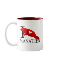I Love Manatees Mugs