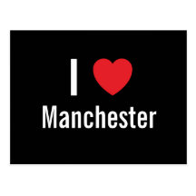 I love Manchester Postcards