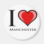 I Love Manchester Refrigerator Magnet