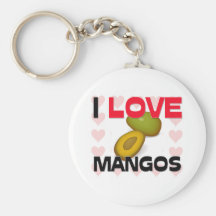 I Love Mangos Key Chains