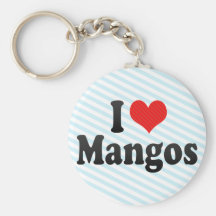 I Love Mangos Keychains