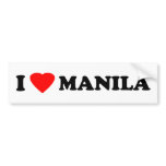 I Love Manila bumper stickers