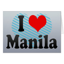 I Love Manila, Philippines Cards