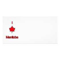 I Love Manitoba Custom Photo Card
