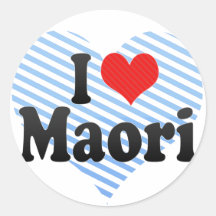 I Love Maori Sticker