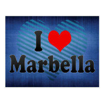 I Love Marbella, Spain Post Card