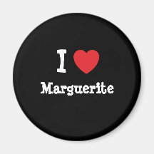 I love Marguerite heart T-Shirt Magnet