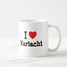 I love Mariachi heart custom personalised Coffee Mug