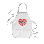 I love Marlene. I love you Marlene. Heart aprons