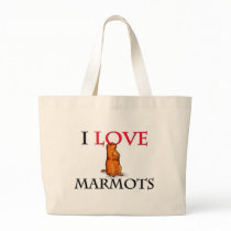 I Love Marmots Bag