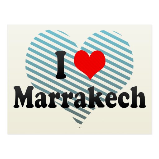 I Love Marrakech, Morocco Zazzle