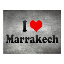 I Love Marrakech, Morocco Postcards