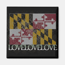 I love Maryland Cool Magnet