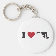 I Love Maryland Key Chains