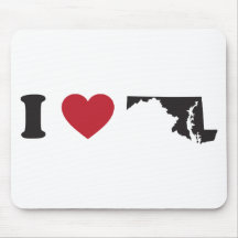 I Love Maryland Mousepad