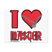 I Love Master Post Card