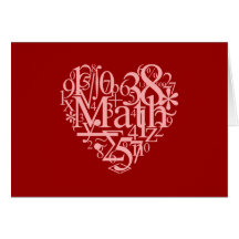 I Love Math Card