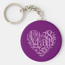 I Love Math Keychain