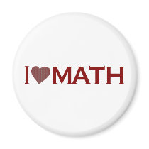 I Love Math Fridge Magnet