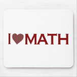 I Love Math mousepads