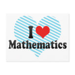 I Love Mathematics postcards
