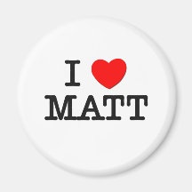 I Love Matt Refrigerator Magnets