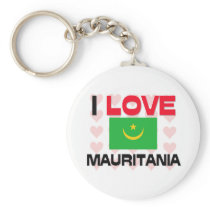 I Love Mauritania keychains