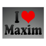 I love Maxim Post Cards