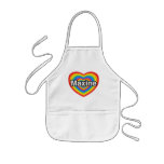 I love Maxine. I love you Maxine. Heart aprons