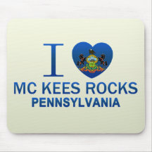 I Love Mc Kees Rocks, PA Mousepads