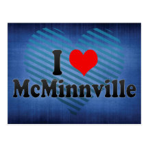 I Love McMinnville, United States Post Card