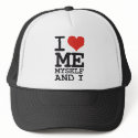 I LOVE ME MY SELF AND I hats