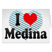 I Love Medina, Saudi Arabia Greeting Cards