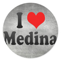 I Love Medina, Saudi Arabia Round Sticker