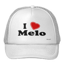 I Love Melo Trucker Hat